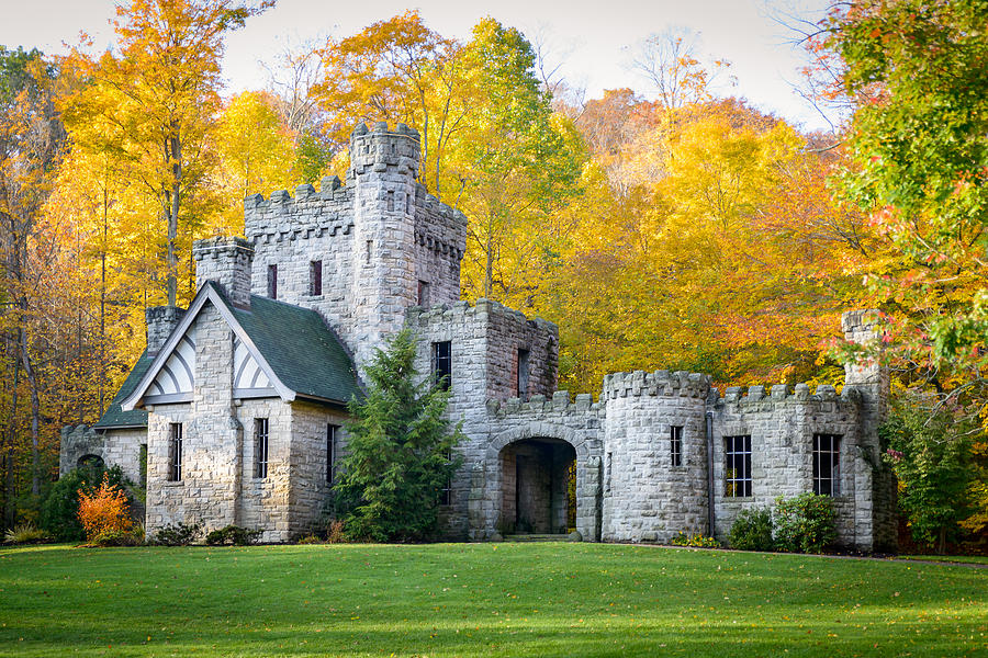 Fall Photograph - Squires Castle Fall Leaves 2 by Brad Hartig - BTH Photography