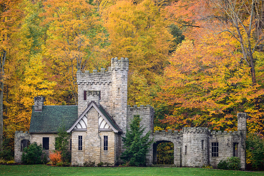 Fall Photograph - Squires Castle Fall Leaves by Brad Hartig - BTH Photography
