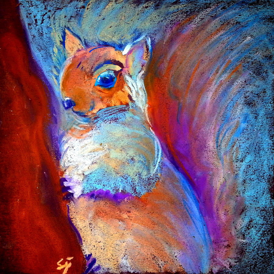 Squirrel Painting by Sue Jacobi