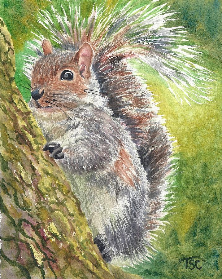 Squirrel Painting by Tammy Crawford