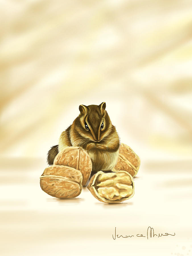 Squirrel Painting by Veronica Minozzi