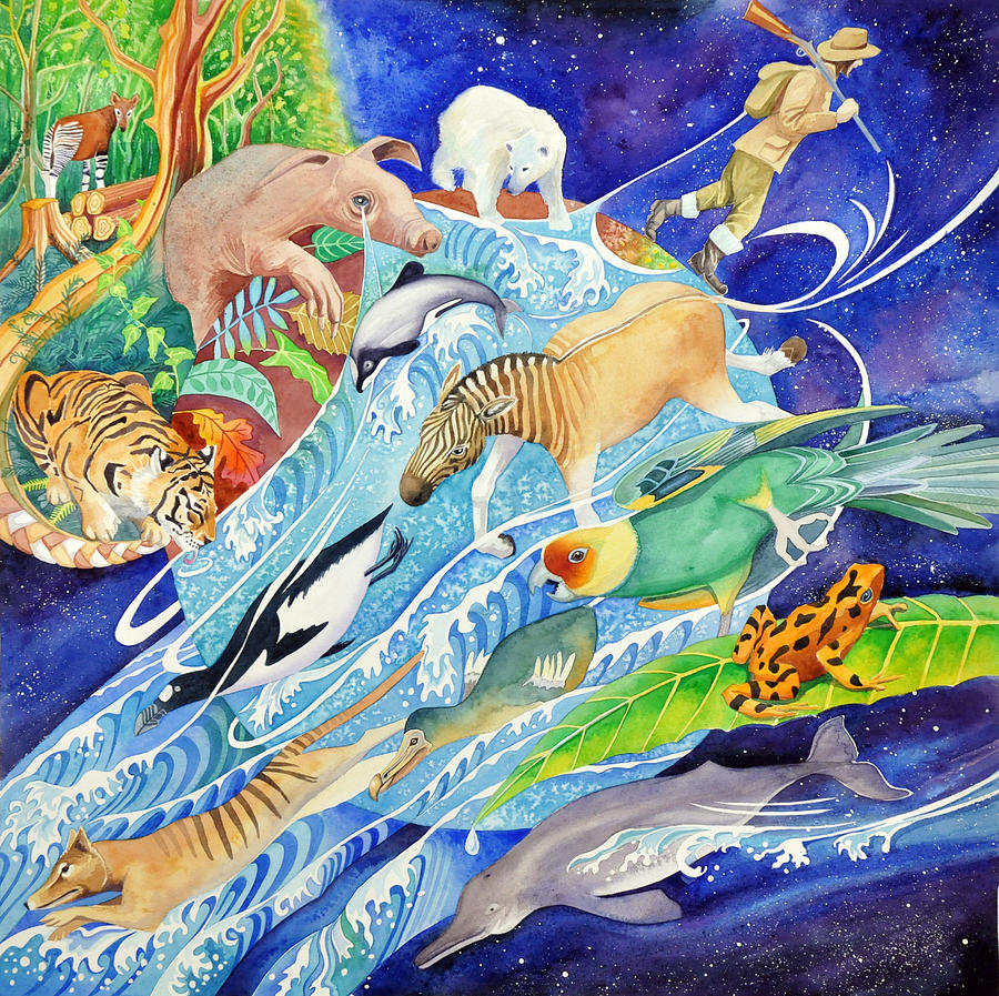 Squonk Painting - Squonk by Jane Tomlinson Squonk Painting - Squonk by Jane Tomlinson