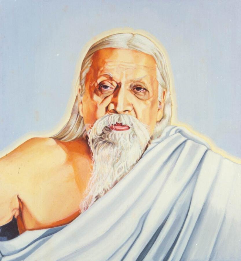 Sri Aurobindo Painting by Shiva Vangara