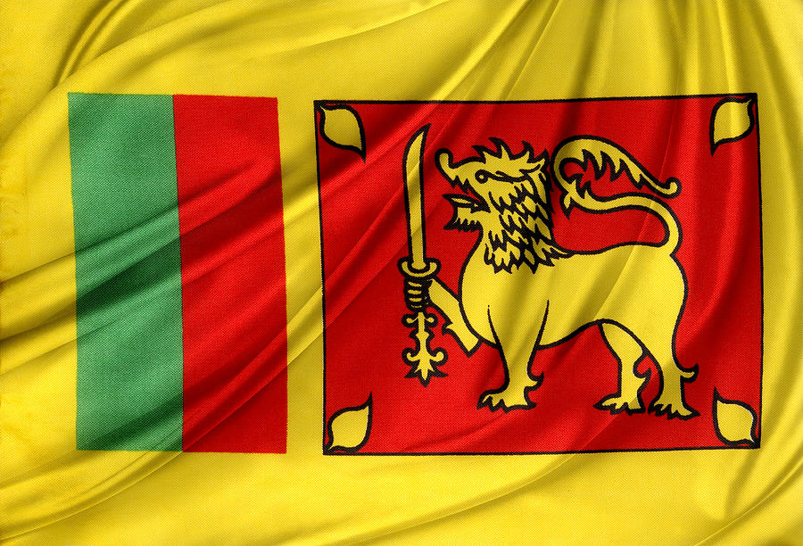 Flag Photograph - Sri Lankan flag by Les Cunliffe