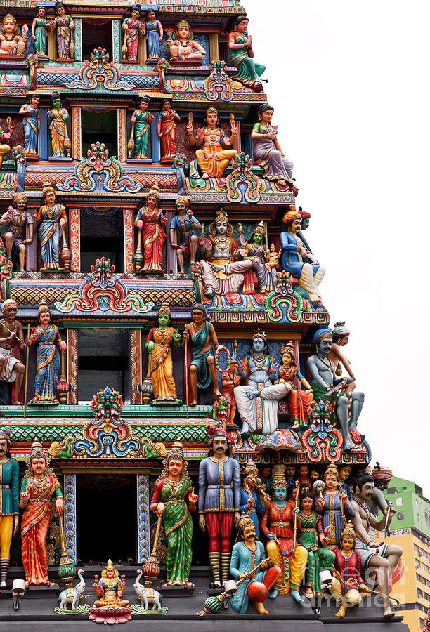 Sri Mariamman Temple 08 Photograph by Rick Piper Photography
