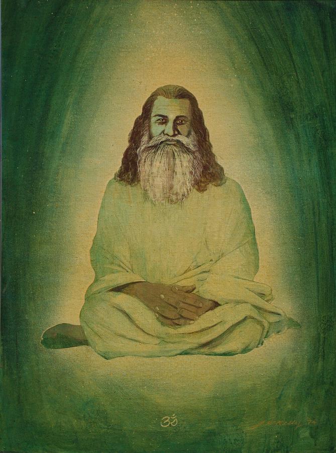 Portrait Painting - Sri Swami Satchidananda by J W Kelly Portrait Painting - Sri Swami Satchidananda by J W Kelly