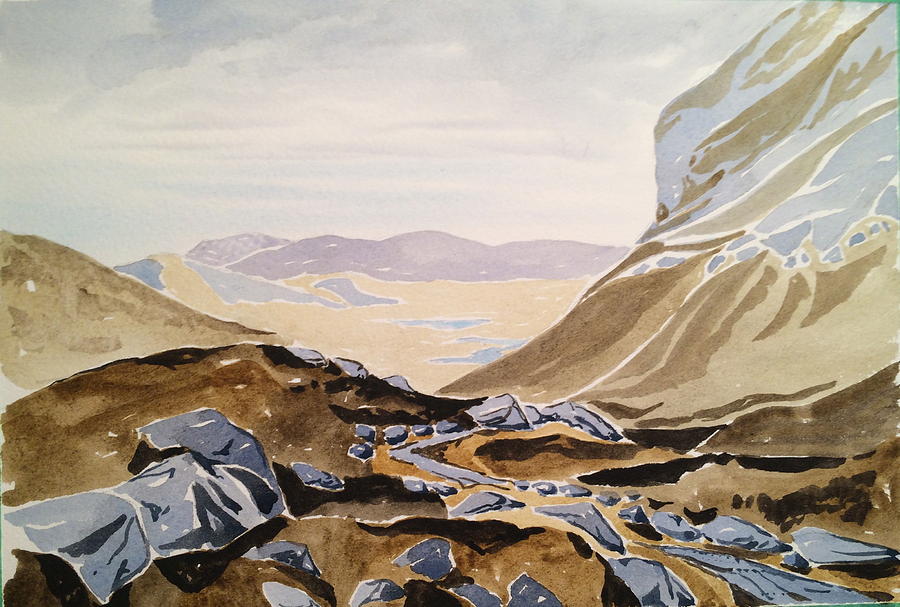 Sron Ulladale Painting by Robert Fugate