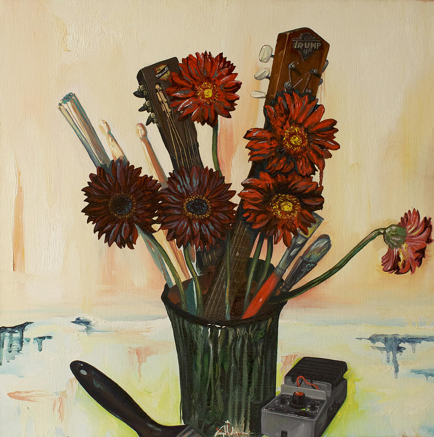 Gerber Daisies Painting - S.S. Maxwell Trump by Joseph Demaree Gerber Daisies Painting - S.S. Maxwell Trump by Joseph Demaree