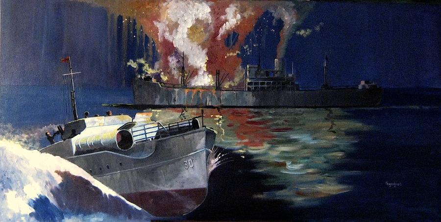 SS Almeria Lykes Painting by Ray Agius
