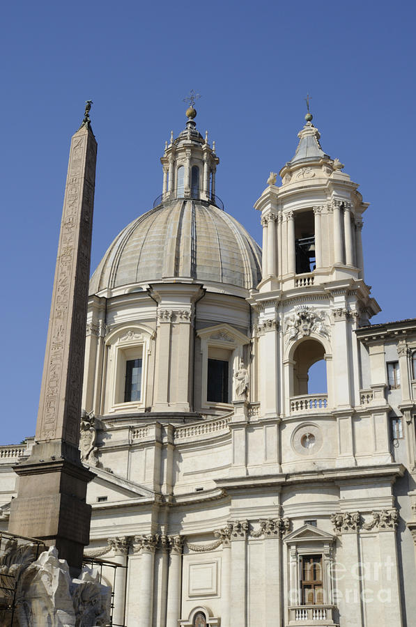 St Agnes in Agony Church Rome Photograph by Brenda Kean