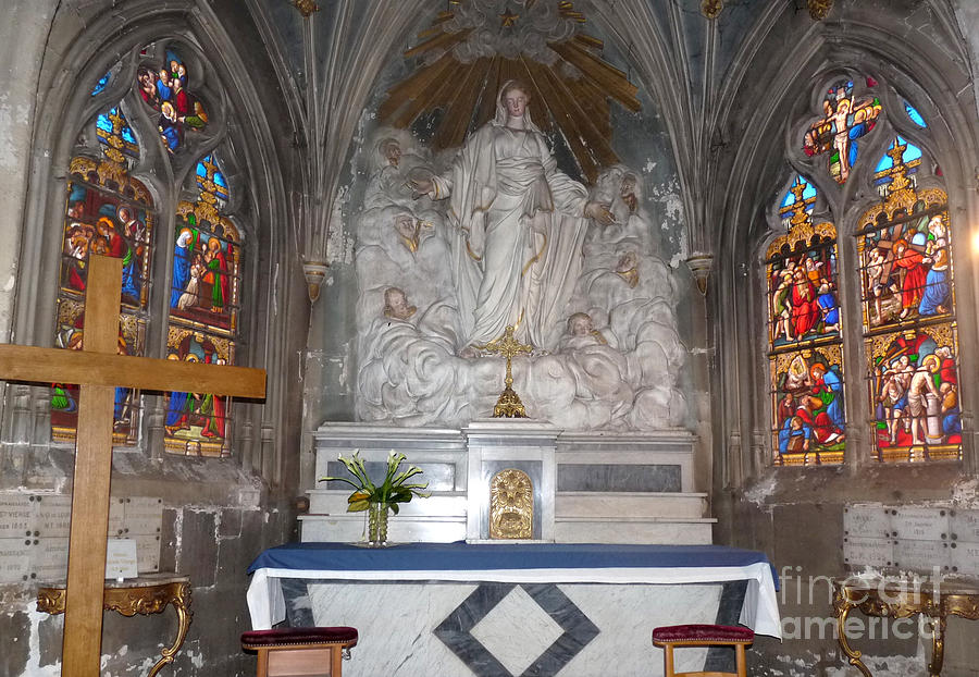 St. Aignan Church Altar Photograph by Deborah Smolinske