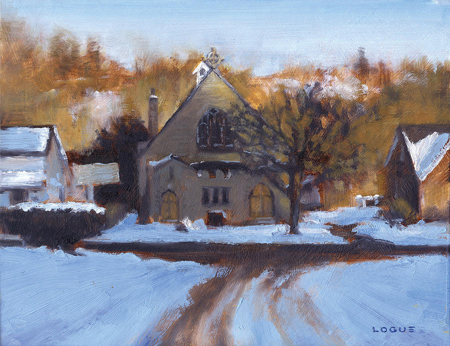 St. Alban In Winter Painting By Ken Logue - Fine Art America