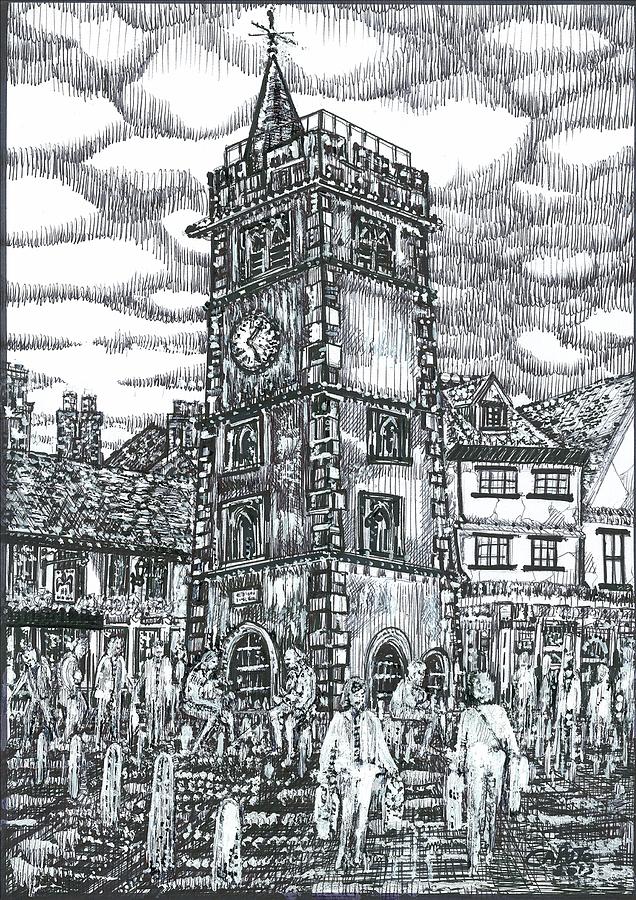 St Albans Clock Tower - England Mixed Media by Giovanni Caputo