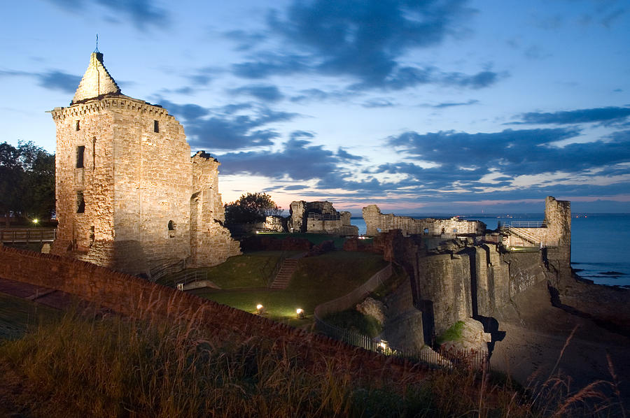 St Andrews Castle Dusk Photograph by Jeremy Voisey