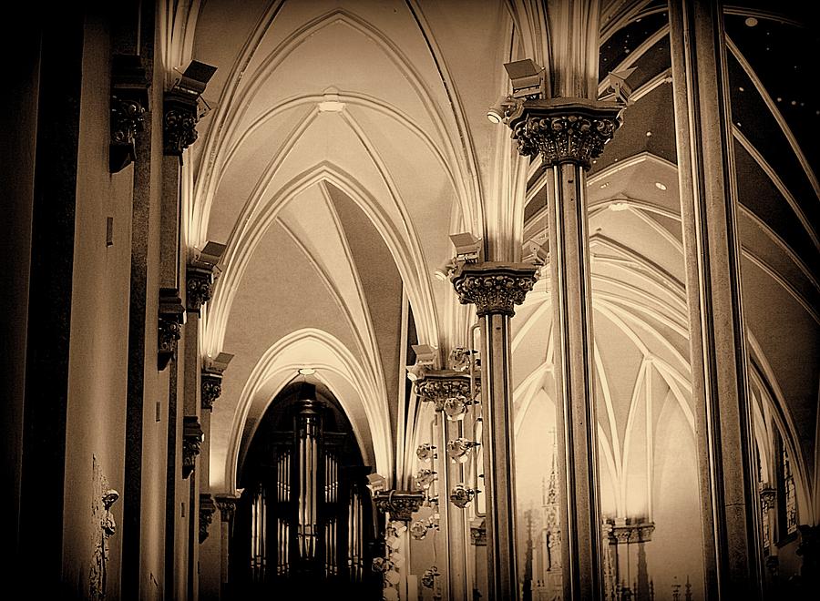St. Andrews Cathedral Sepia Tone 1800s Architecture Photograph by Rosemarie E Seppala
