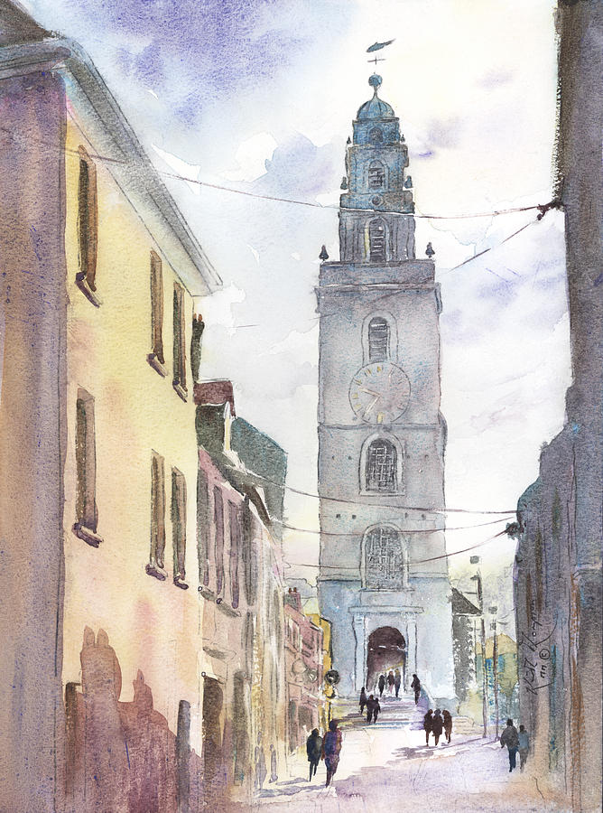 St Annes Church Shandon Cork Couty Cork Ireland Painting by Keith Thompson