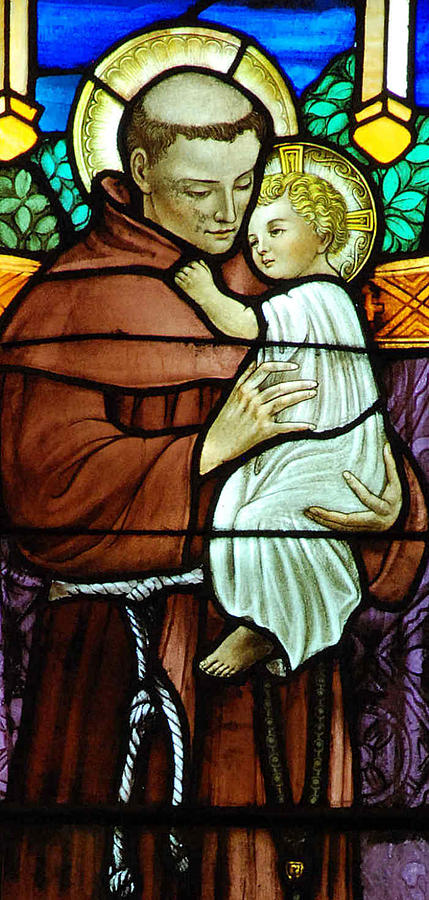 St Anthony in Stained Glass Digital Art by Philip Ralley - Fine Art America