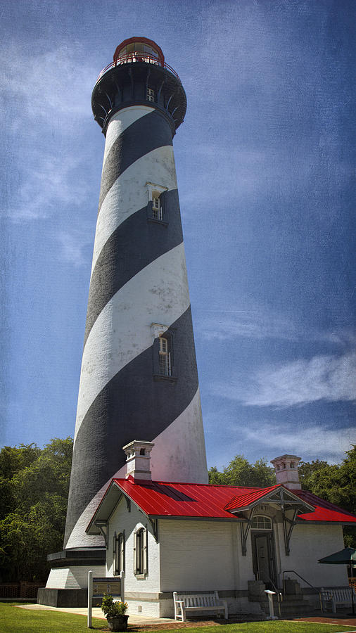 Lighthouse Photograph - St Augustine Lighthouse by Joan Carroll