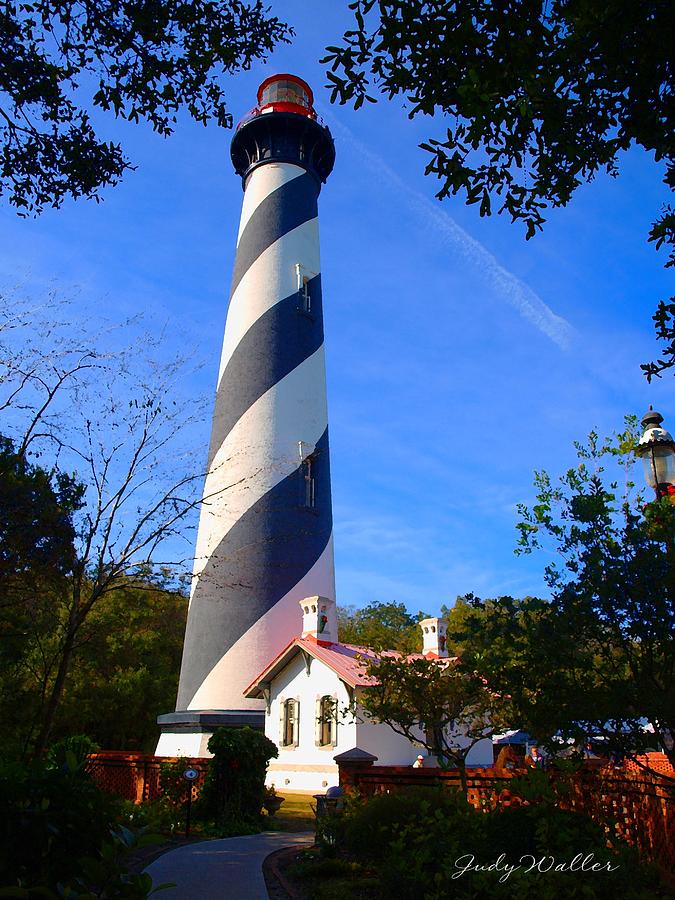 St Augustine Photograph - St. Augustine Lighthouse by Judy  Waller