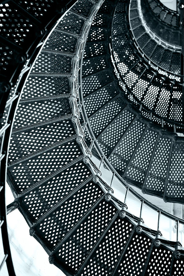 Up Movie Photograph - St Augustine Lighthouse Staircase by Alexandra Till