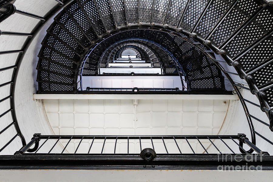 St. Augustine Lighthouse Staircase St. Augustine Florida Photograph by Dawna Moore Photography