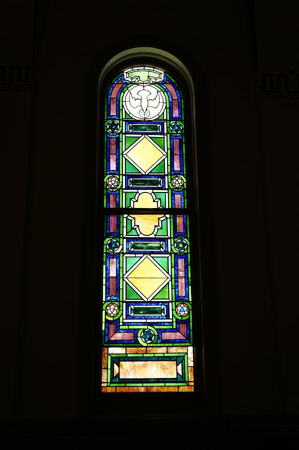St. Augustine Stained Glass Photograph by Laurie Perry