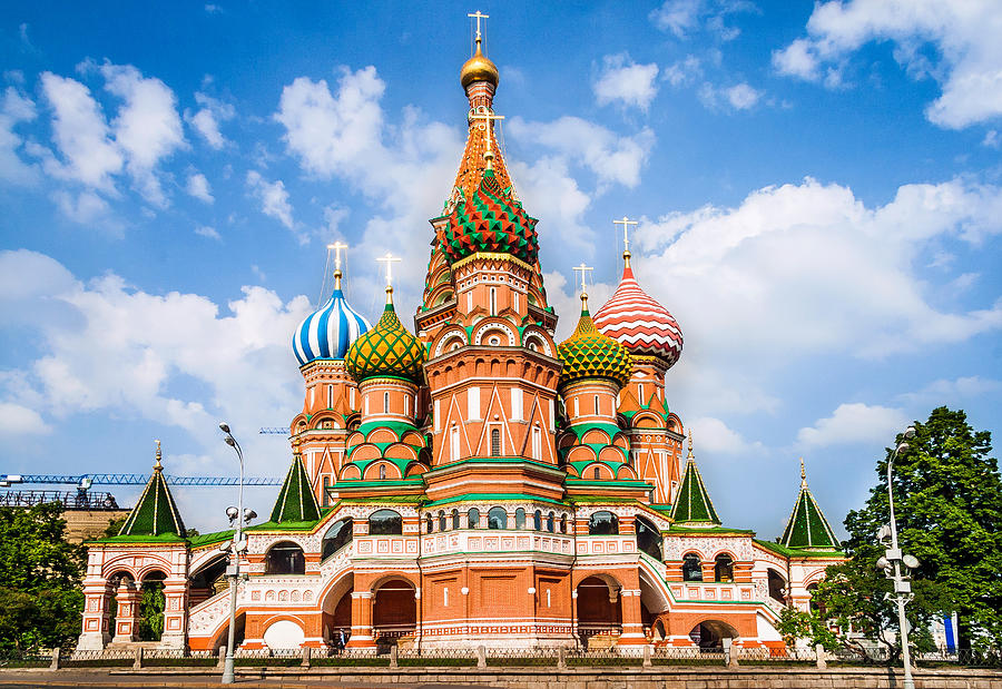 St Basils Cathedral, in Red Square, Moscow, Russia Photograph by Pola Damonte via Getty Images