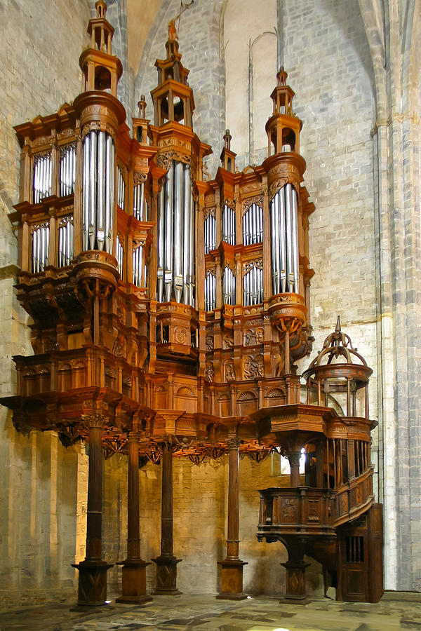 St Bertrand de Comminges organ Photograph by Jenny Setchell