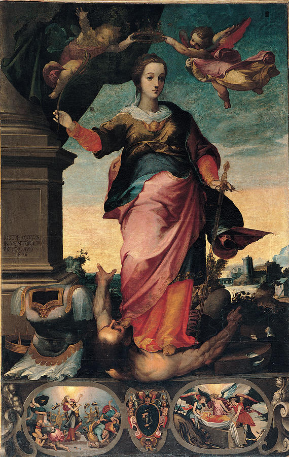 Saint Painting - St Catherine Of Alexandria, 1570 - 1611 by Il Sozzo