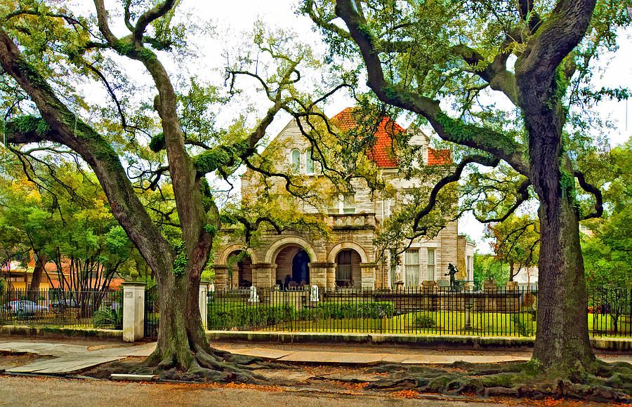 St. Charles Ave. Mansion Paint Photograph By Steve Harrington | Fine ...