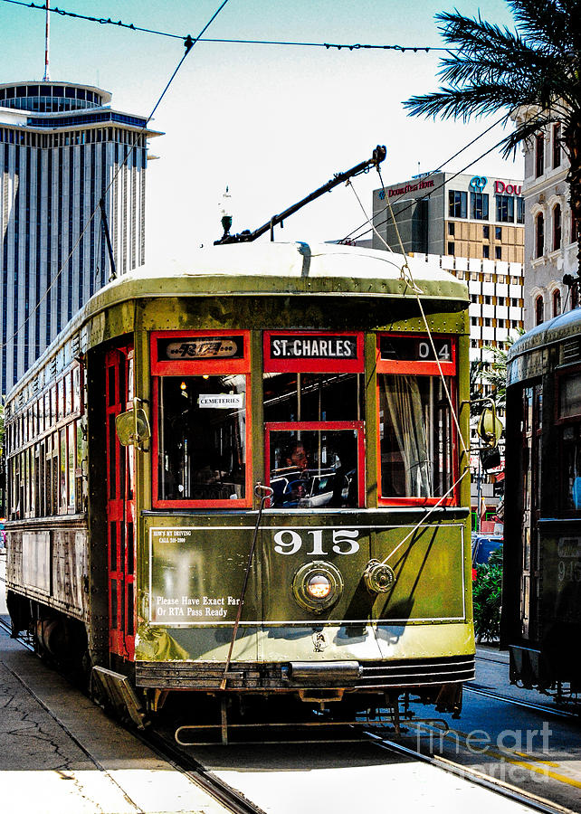 St. Charles Ave Streetcars NOLA Photograph by Kathleen K Parker