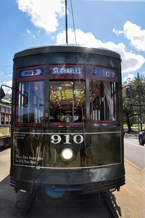 St Charles Line Street Car Photograph by Bill Cannon
