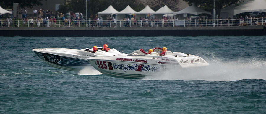 St. Clair Michigan USA Power Boat Races-1 Photograph by Paul Cannon
