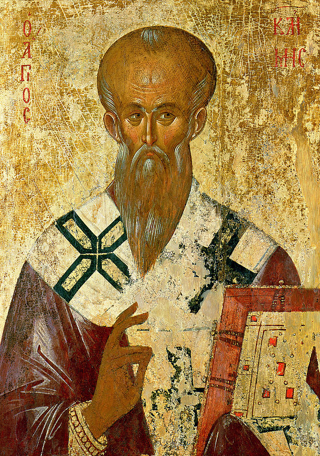 Byzantine Painting - St. Clement by Byzantine School