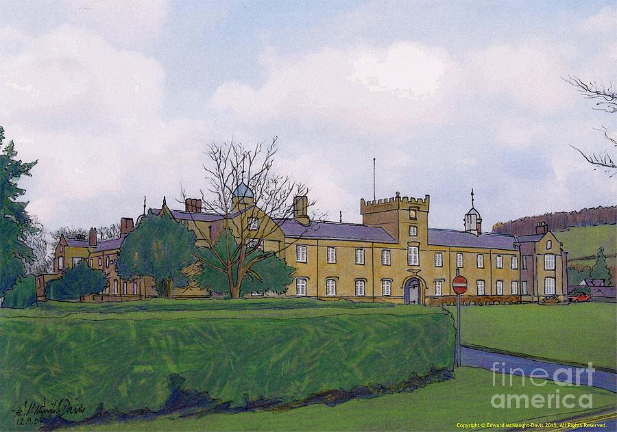 St Davids College - Lampeter Campus Mixed Media by Edward McNaught-Davis