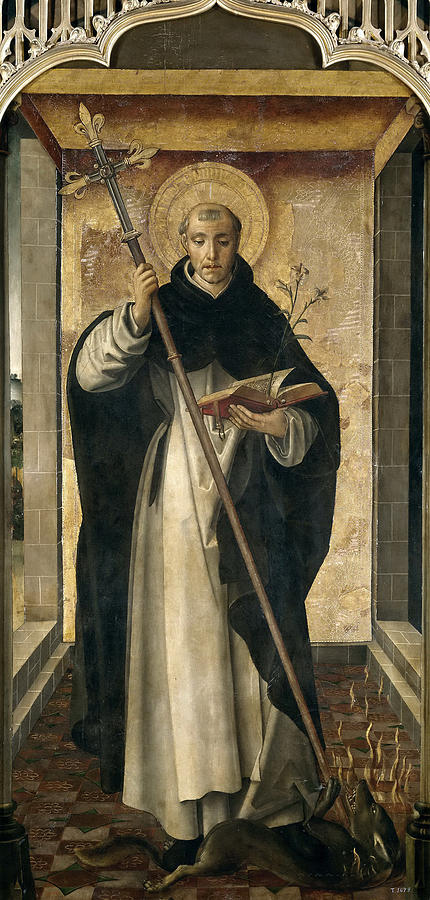 St. Dominic de Guzman Painting by Pedro Berruguete