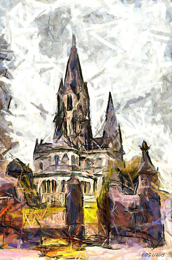 St. Fin Barres Cathedral  Digital Art by Carrie OBrien Sibley