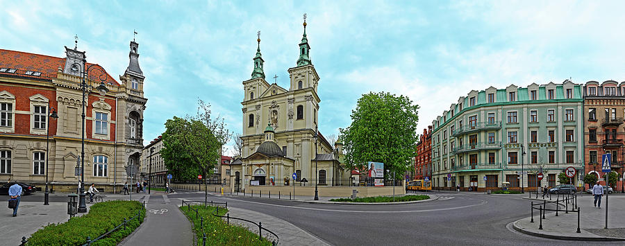 St. Florians Church At Matejko Square Photograph by Panoramic Images