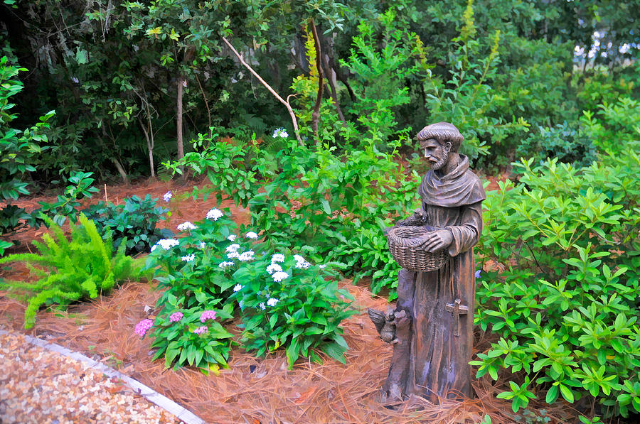 St. Francis Garden Statute Photograph by Ginger Wakem
