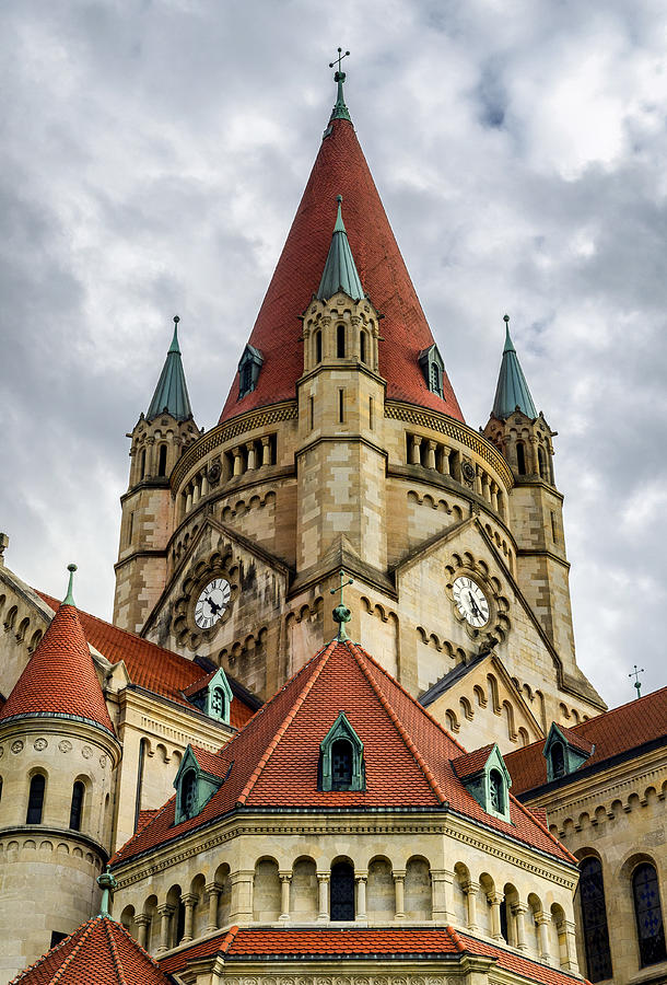 Romanesque Photograph - St. Francis of Assisi Church in Vienna by Pablo Lopez