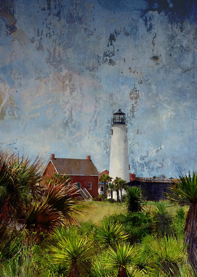 St. George Island Historic Lighthouse Photograph by Carla Parris