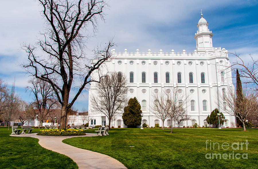 St. George Temple - Utah Photograph by Gary Whitton