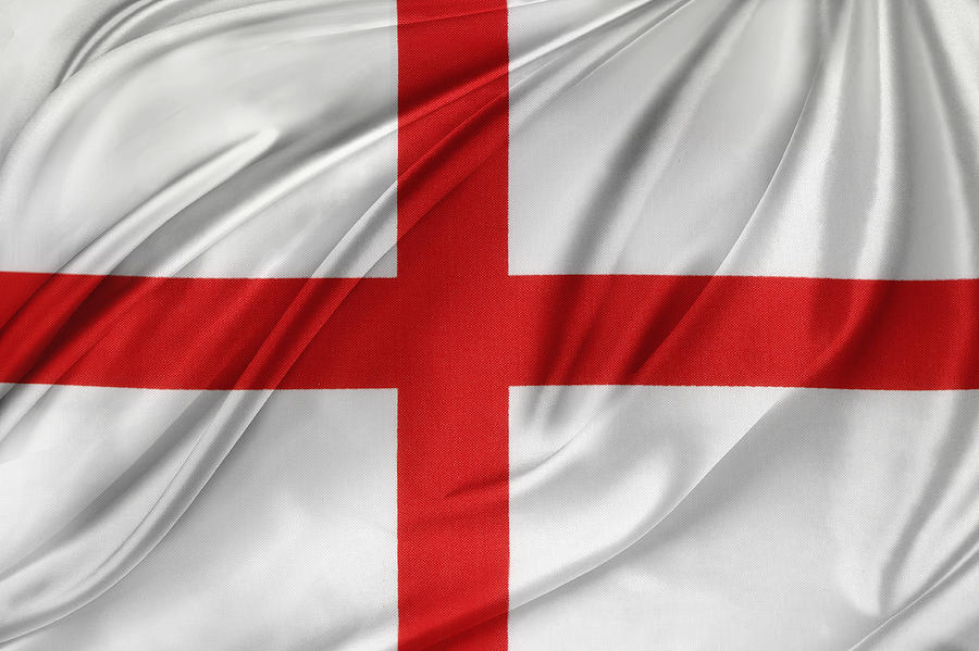 Flag Photograph - St Georges cross by Les Cunliffe