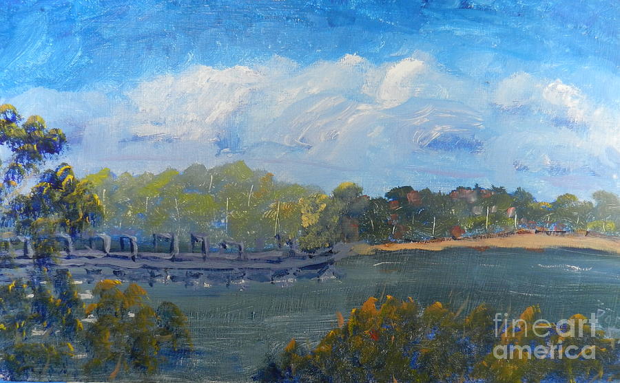 St Georges River Near Como Marina Painting