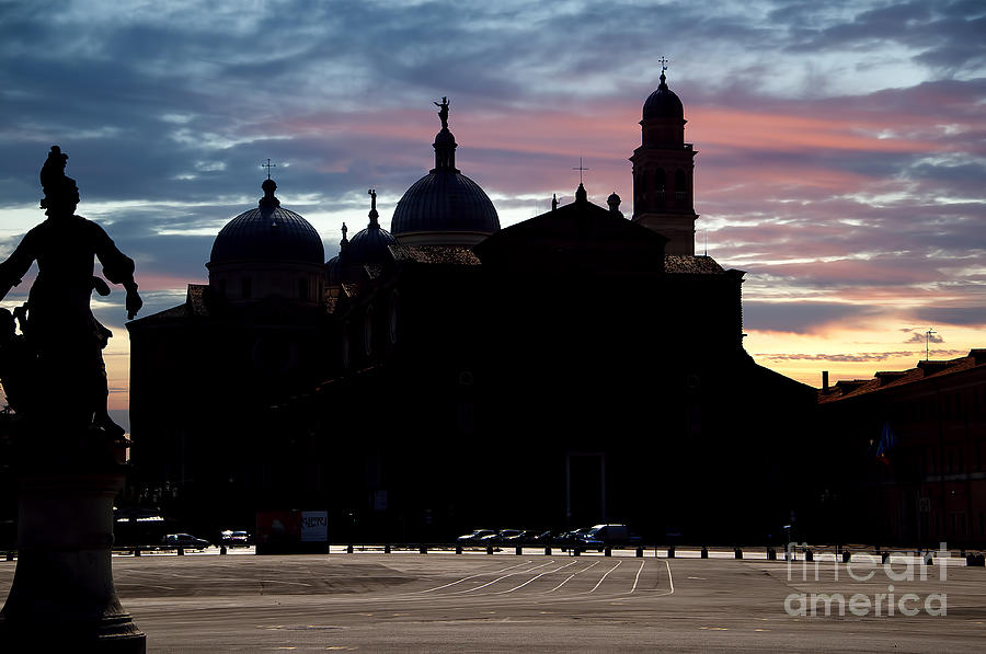 St Giustina Sunset Padua Photograph by Brenda Kean