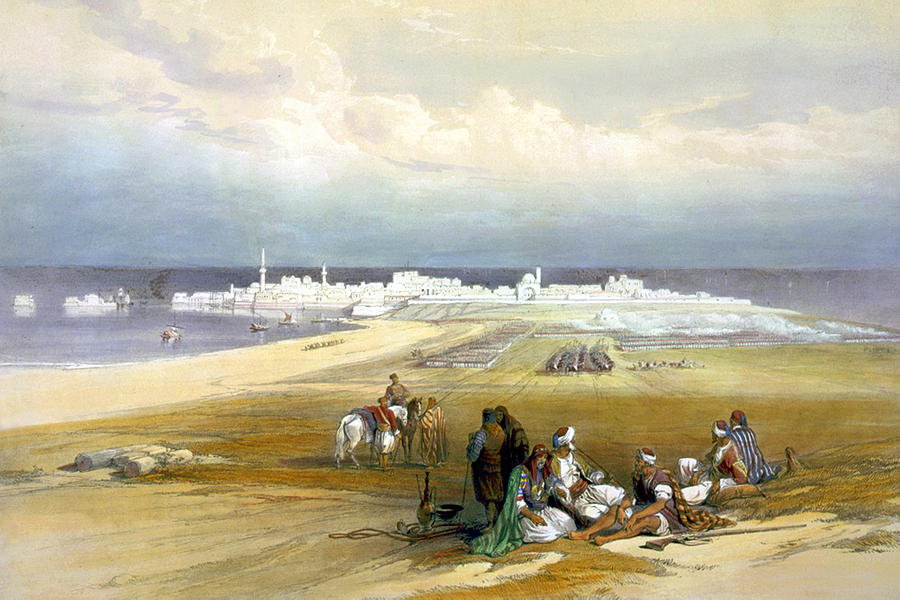 Landscape Photograph - St. Jean dAcre April 24th 1839 by Munir Alawi