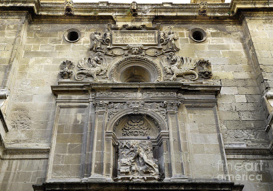 City Photograph - St Jeronimo Door Granada Cathedral by Guido Montanes Castillo