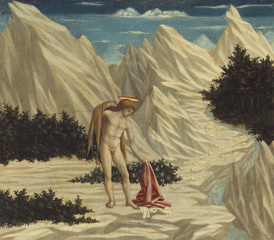 St. John in the Desert Painting by Domenico Veneziano