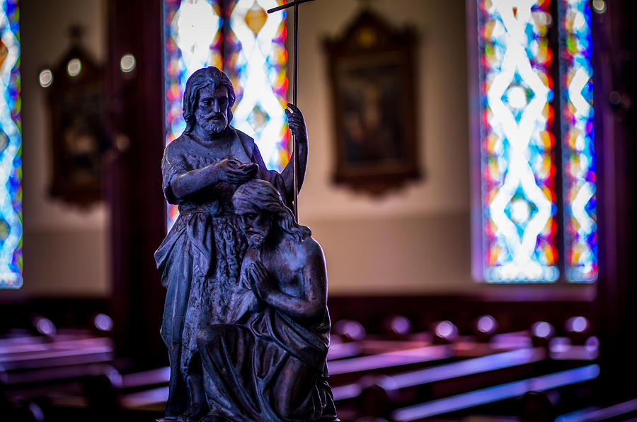 St. John the Baptist Statue in St. Marys of the Mountains Photograph by Scott McGuire