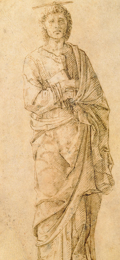 Saint John the Evangelist Drawing by Italian School